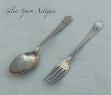 Load image into Gallery viewer, Art Deco English sterling child's set, Hardy Bros, Sheffield, 1928