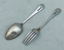 Load image into Gallery viewer, Art Deco English sterling child's set, Hardy Bros, Sheffield, 1928