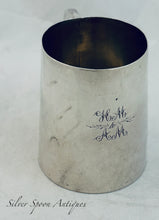 Load image into Gallery viewer, New Zealand sterling silver mug, Petersen &amp; Co, Christchurch, c1880s-90s
