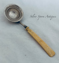 Load image into Gallery viewer, German 800 silver tea strainer, Wilhem Binder, 1890-1910