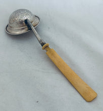Load image into Gallery viewer, German 800 silver tea strainer, Wilhem Binder, 1890-1910