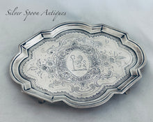 Load image into Gallery viewer, Georgian English sterling Card Tray/Teapot Stand, Solomon Hougham, London, 1799
