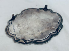 Load image into Gallery viewer, Georgian English sterling Card Tray/Teapot Stand, Solomon Hougham, London, 1799