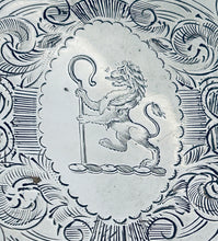 Load image into Gallery viewer, Georgian English sterling Card Tray/Teapot Stand, Solomon Hougham, London, 1799