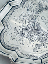 Load image into Gallery viewer, Georgian English sterling Card Tray/Teapot Stand, Solomon Hougham, London, 1799
