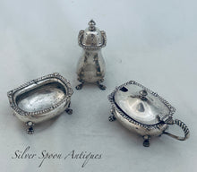 Load image into Gallery viewer, English sterling cruet set, Adie Brothers Ltd, Birmingham, 1952/53