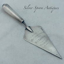 Load image into Gallery viewer, Small Australian Sterling presentation trowel, Prouds, Sydney, 1928