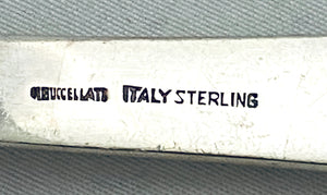 Mid Century Modern Italian Sterling Sauce Ladle, Buccelatti