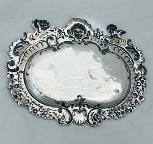 Victorian Sterling Silver Angelic Dish, German with English import marks, 1890