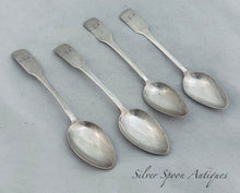 Load image into Gallery viewer, Set of four Scottish sterling teaspoons, Edinburgh, 1812/1814