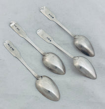 Load image into Gallery viewer, Set of four Scottish sterling teaspoons, Edinburgh, 1812/1814
