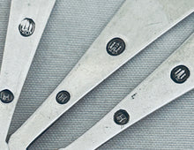 Load image into Gallery viewer, Three Art Deco Danish 830 coffee spoons, 1920s