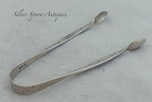 Load image into Gallery viewer, Rare pair of right-angle arm sterling sugar tongs, Stephen Adams, London, 1802