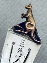 Load image into Gallery viewer, Small Australian sterling and 9ct gold book mark, 1920s-30s.