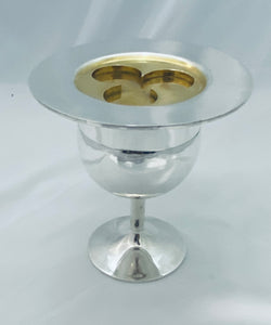 Solid Silver Australian Chalice and Paten in Wooden Box, JE Hale, Adelaide