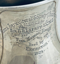 Load image into Gallery viewer, West Australian interest silver Agricultural Trophy, Chester, 1922