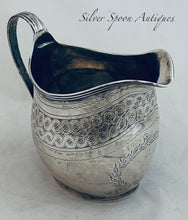 Load image into Gallery viewer, Georgian bright-cut sterling milk jug, London, 1809