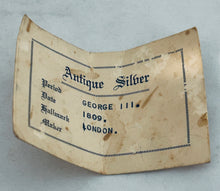 Load image into Gallery viewer, Georgian bright-cut sterling milk jug, London, 1809