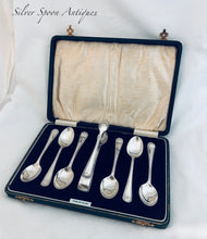 Load image into Gallery viewer, Boxed Sterling Teaspoon and Tong Set, Arthur Price &amp; Co Ltd, Birmingham, 1934