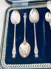 Load image into Gallery viewer, Boxed English teaspoon and tong set, Joseph Rodgers &amp; Sons, Sheffield, 1909/1910