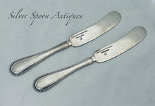 Load image into Gallery viewer, Pair of American Sterling Butter/Patè Knives, Bigelow, Kennard &amp; Co, 1920s