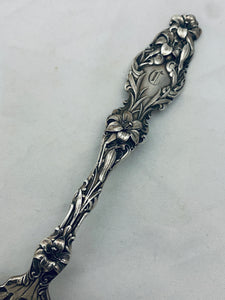 Large Sterling 'Lily' Berry/Casserole Spoon, Whiting Manf Co, 1902-1904