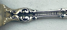 Load image into Gallery viewer, Sterling &#39;Lily&#39; pattern Olive Spoon, Whiting, 1902-1904