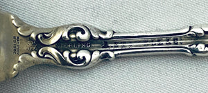 Sterling 'Lily' pattern Olive Spoon, Whiting, 1902-1904