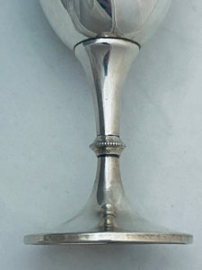 English Sterling Silver Goblet, Chester, 1923