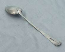 Load image into Gallery viewer, English sterling silver basting spoon, GC, London, 1800