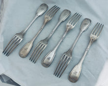 Load image into Gallery viewer, Set of six German 800 Table forks, Posen, Berlin, 1920s-30s