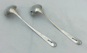 Pair of Scottish Cream Ladles, Cunningham & Son, Edinburgh, 1807