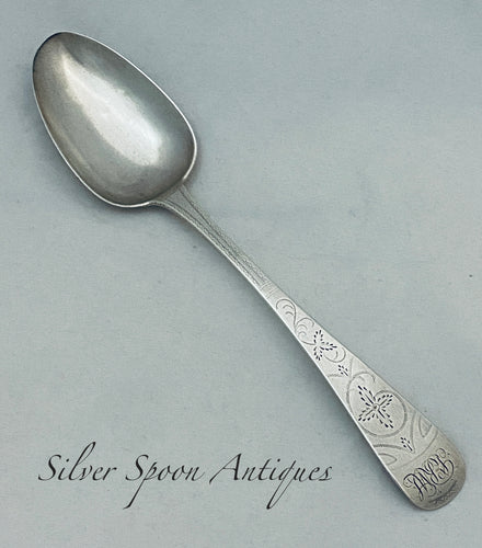 Channel Islands silver table spoon, Jean Le Gallais, Jersey, c.1850s