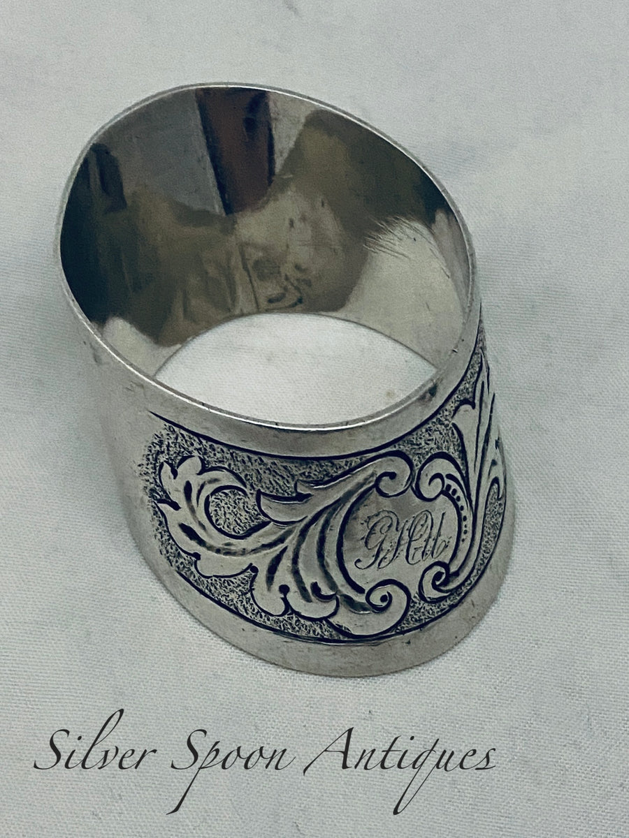 New Zealand Colonial Sterling Serviette Ring, Littlejohn & Sons, Welli ...