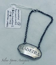 Load image into Gallery viewer, Rare English Provincial &#39;MADEIRA&#39; label, Langlands and Robertson, Newcastle, 1784-1795