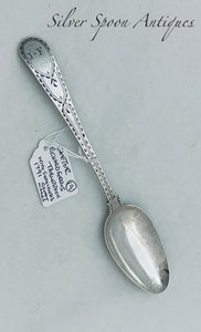 Provincial English Bright-Cut Tablespoon, Richard Ferris, Exeter, 1791