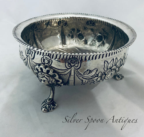 Irish Provincial Sterling Sugar Bowl, Nicholson, Cork, 1775-1797