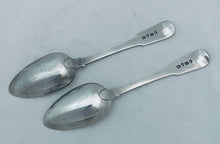 Load image into Gallery viewer, Pair of Chinese Export Silver Dessert Spoons, Yatshing, Canton, c.1825