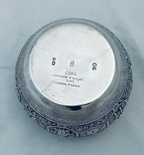 Load image into Gallery viewer, Quality English Sterling Chinoiserie Bowl, Hunt &amp; Roskell, London, 1877
