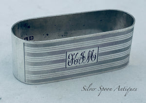 Queensland Art Deco Serviette Ring, FJ Mole, Brisbane, c.1930s