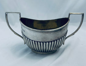 Four Piece English Sterling Silver Tea & Coffee Set, Charles Boyton & Son Ltd, London, 1913