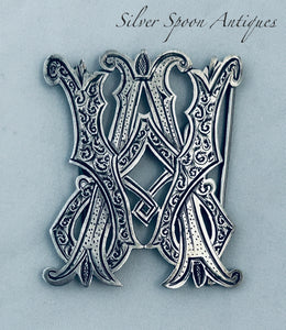 New Zealand Sterling Silver Buckle, B.Petersen, Christchurch, c.1871-1912