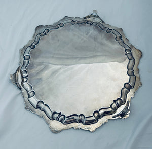 A good heavy English sterling tea set and tray, Sheffield, Henry Atkin, 1913-1914