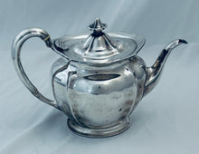 Load image into Gallery viewer, A good heavy English sterling tea set and tray, Sheffield, Henry Atkin, 1913-1914