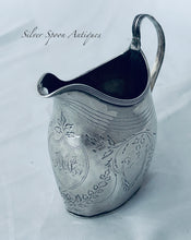 Load image into Gallery viewer, Georgian Sterling Bright-Cut Milk Jug, Thomas Wallis II, London, 1798