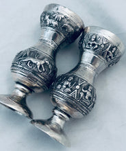 Load image into Gallery viewer, Pair of Indian silver bud vases, c.1920