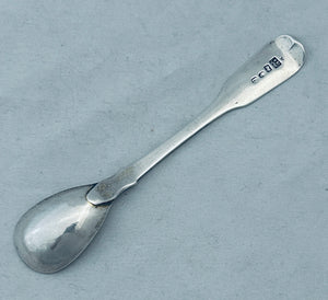 Scarce English Provincial Silver Mustard Spoon, York, James Barber & William Whitwell, 1821