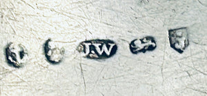 Georgian English Sterling 'WHISKY' label, Joseph Willmore, Birmingham, 1807