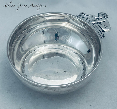 American sterling child's bowl/porringer, Revere Silversmiths, c.1930s