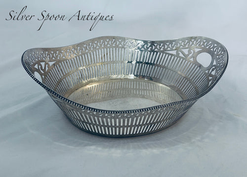 Large Dutch silver Basket, Amsterdam, 1854